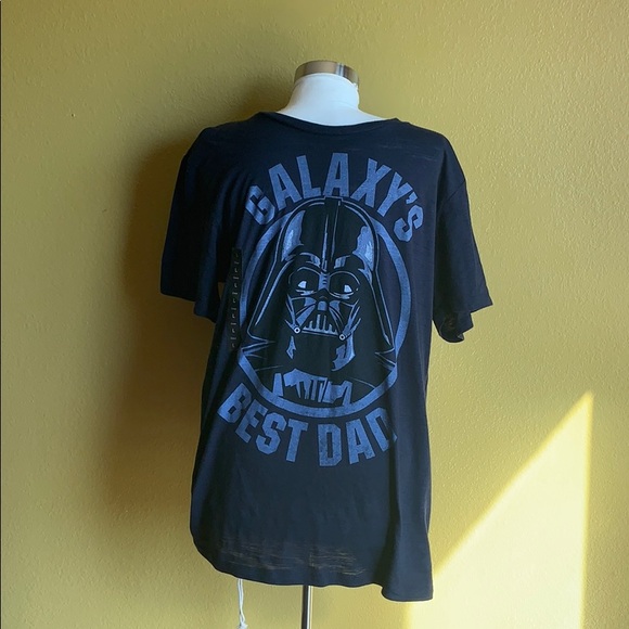 Star Wars Galaxy’s Best Dad Navy Blue T-Shirt Sz L
